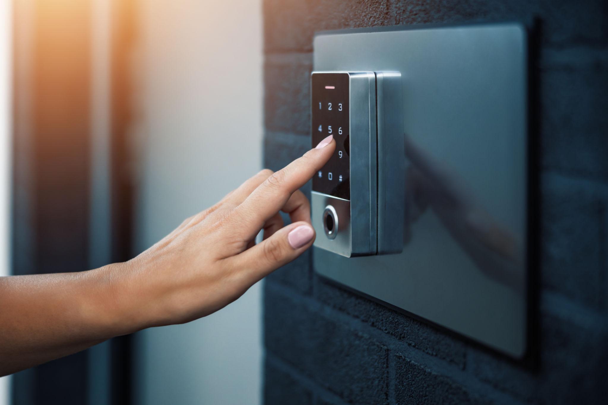 Home door entry system using a residential GSM intercom SIM
